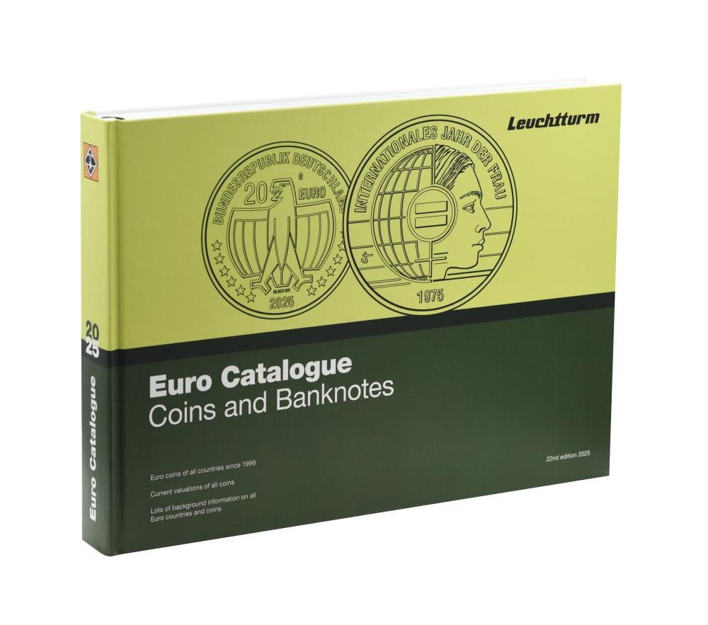 Каталог монет и банкнот Leuchtturm евро 2025 English