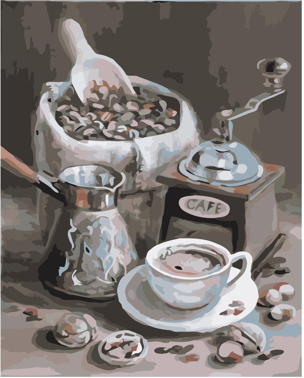 Картина за номерами Ідейка Ранкова кава 40х50 см (KHO2047)