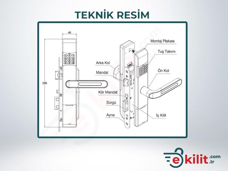 Замок электронный Luxury с кодовым доступом правосторонний (1-30219) - фото 2 Замок электронный Luxury с кодовым доступом правосторонний (1-30219) - фото 2