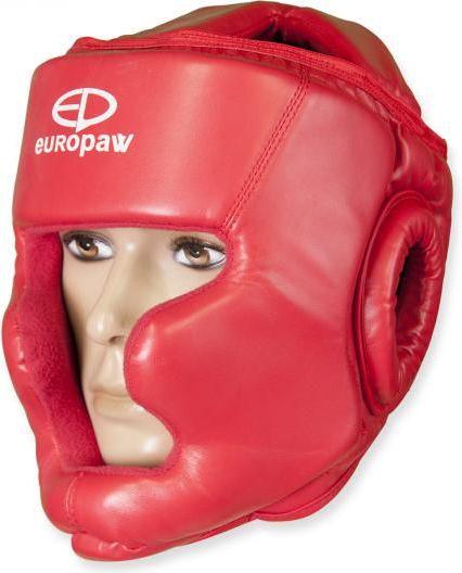 Шлем боксерский Europaw Красный (europaw615)