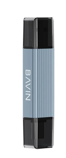 Кардидер BAVIN OTG-52 5 в 1 USB 3.0 Lightning TF/SD/Type-C Gray (U-OTG-52)