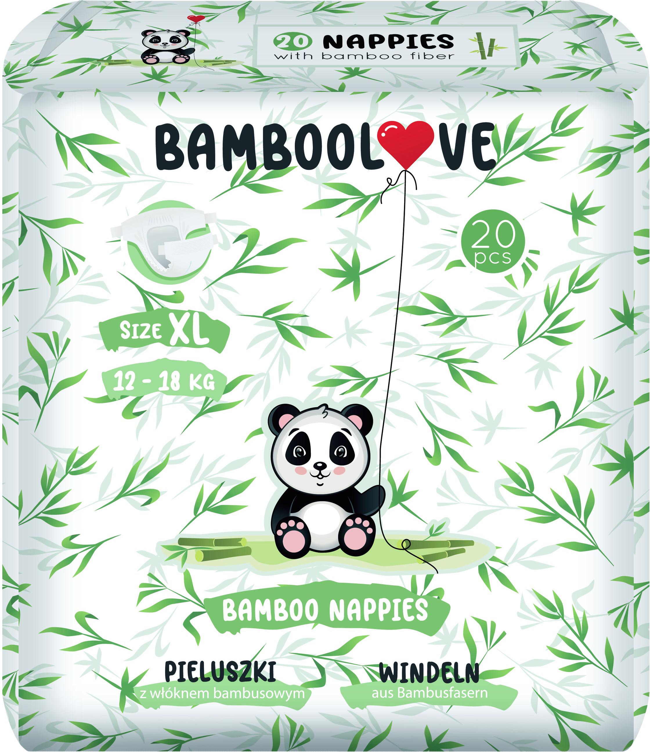 Підгузки дитячі одноразові BAMBOOLOVE XL 12-18 кг (14261) - фото 1