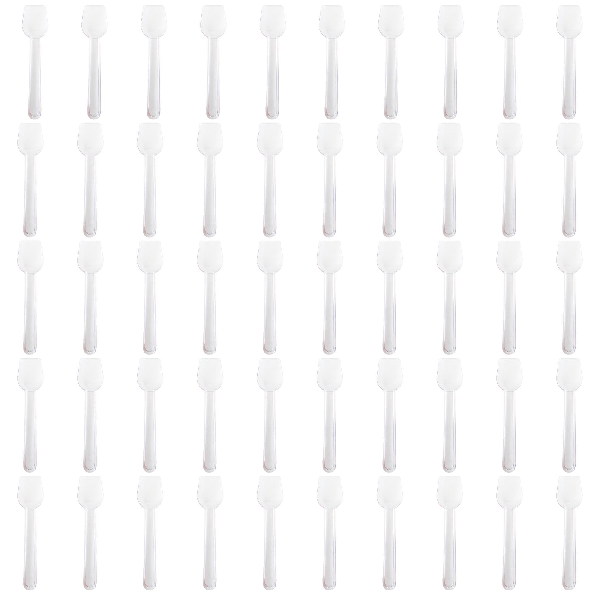 Ложка-лопатка для десертов/творчества/рукоделия стекловидная 95 мм 50 шт.