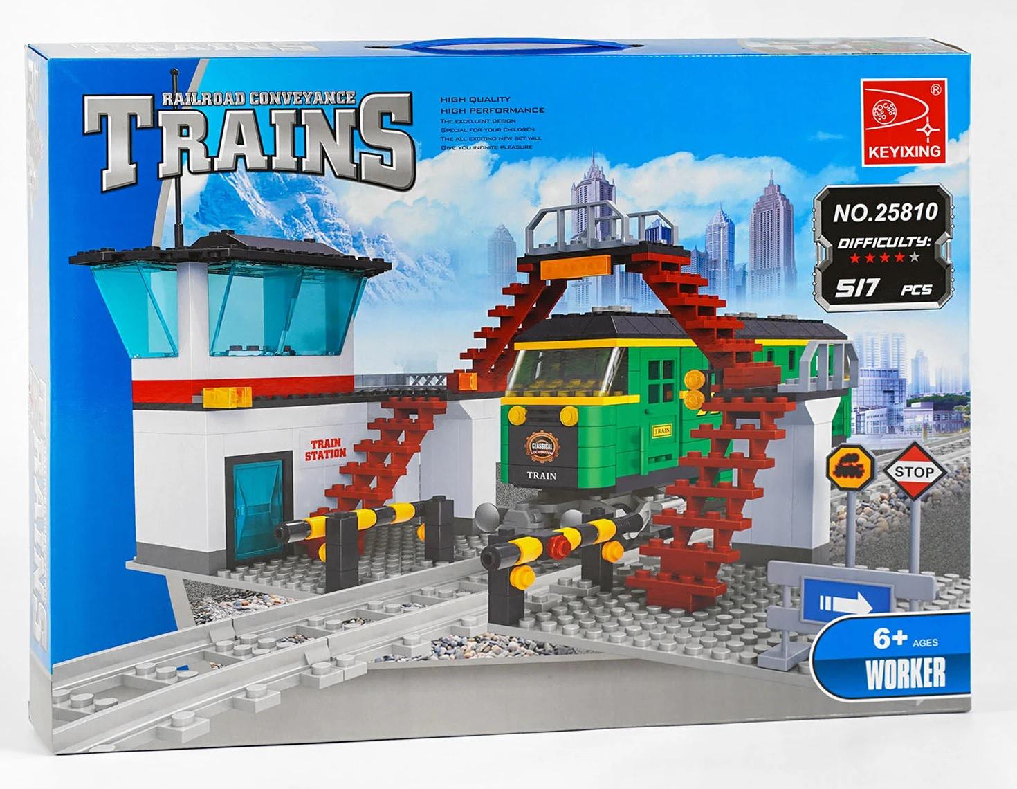 Конструктор Ausini Железная дорога 517 элементов Multicolor (124921)