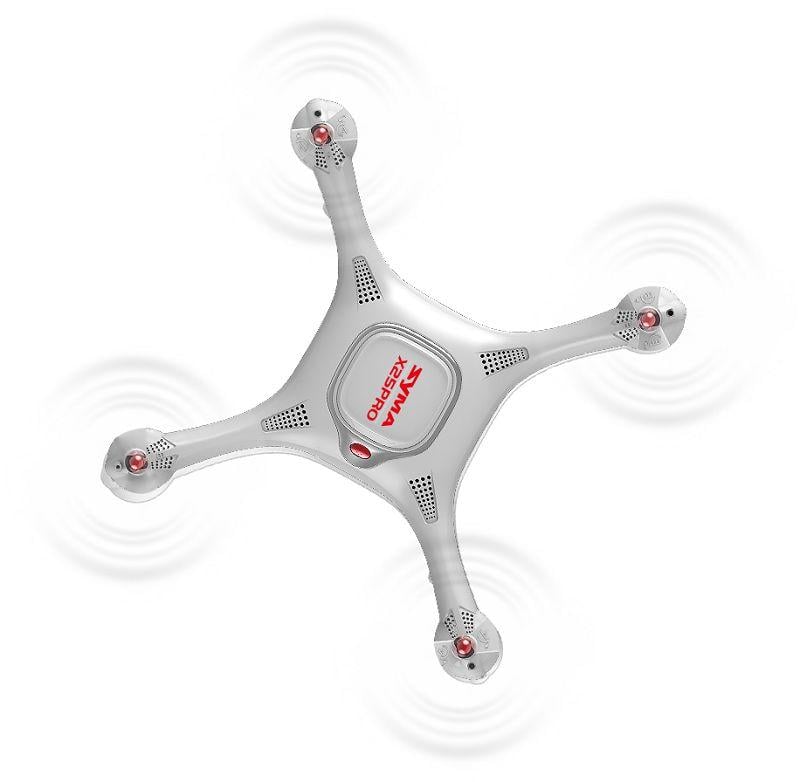 Квадрокоптер Syma X25 PRO с системой GPS и FPV HD-камерой Белый (969) - фото 4