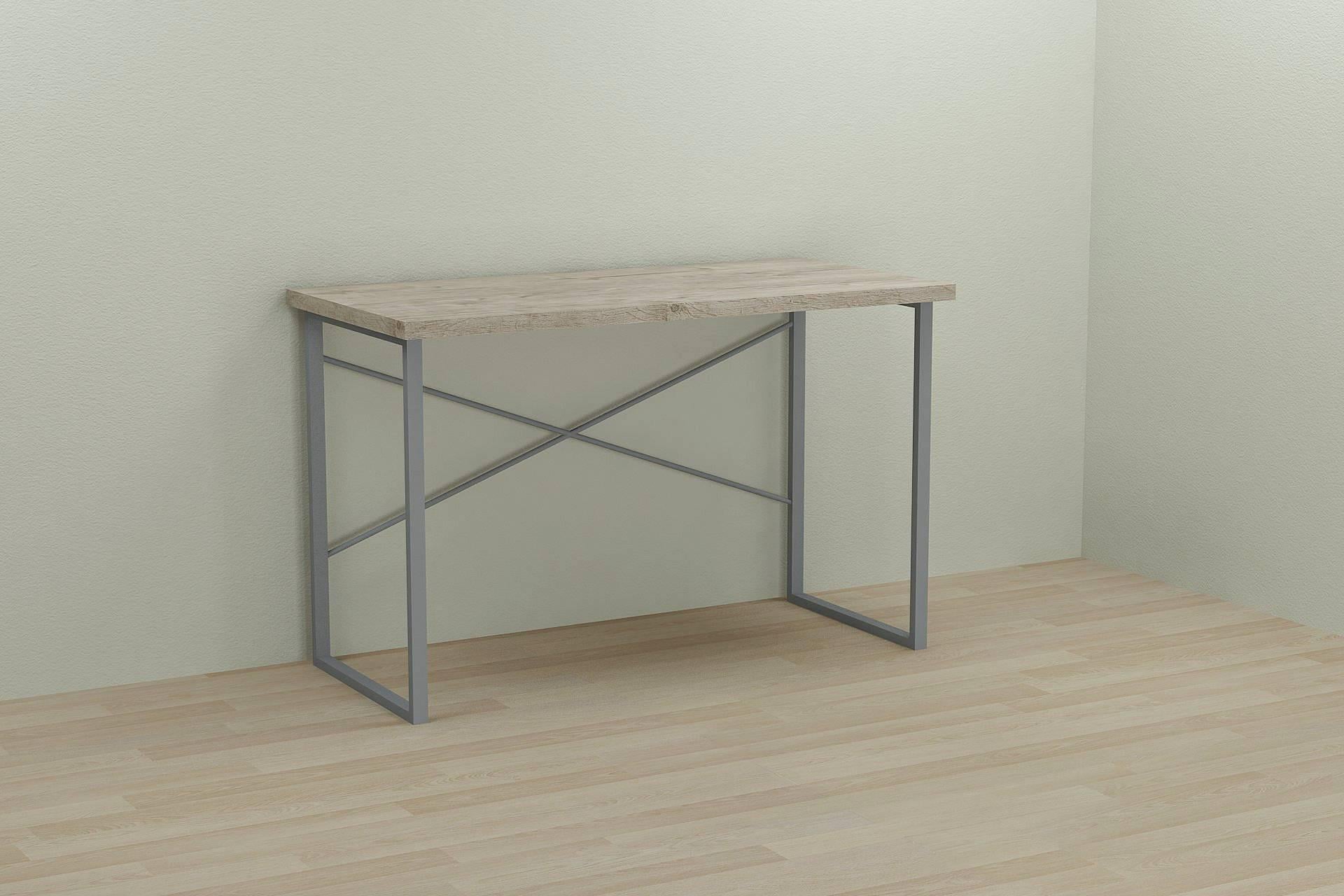 Письмовий стіл комп'ютерний Ferrum-decor Дейв 76x100x60 см Сірий/ДСП Дуб Шервуд