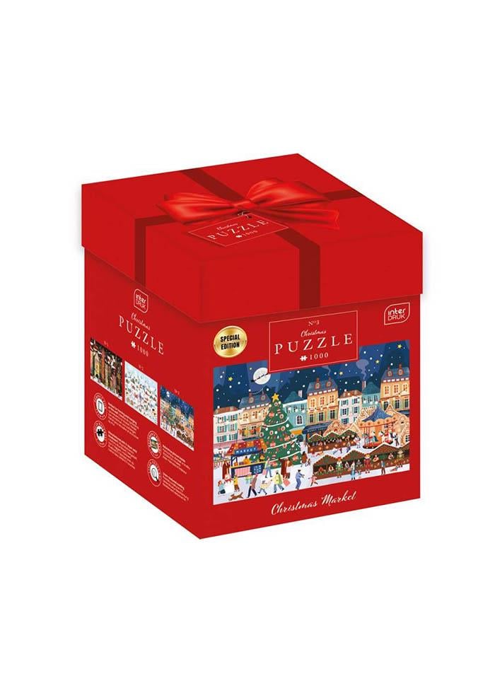 Пазли тришарові InterDRUK Christmas Market 1000 шт. (376299)