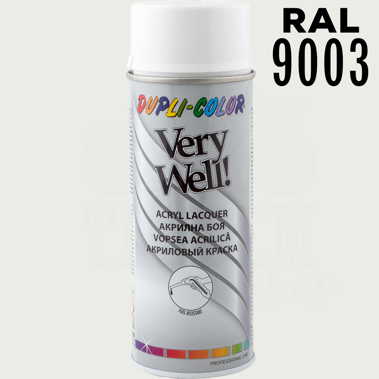 Аерозольна фарба емаль акрилова універсальна Dupli Color Very Well 400 мл Сигнальний білий (RAL 9003) - фото 2 Аерозольна фарба емаль акрилова універсальна Dupli Color Very Well 400 мл Сигнальний білий (RAL 9003) - фото 2