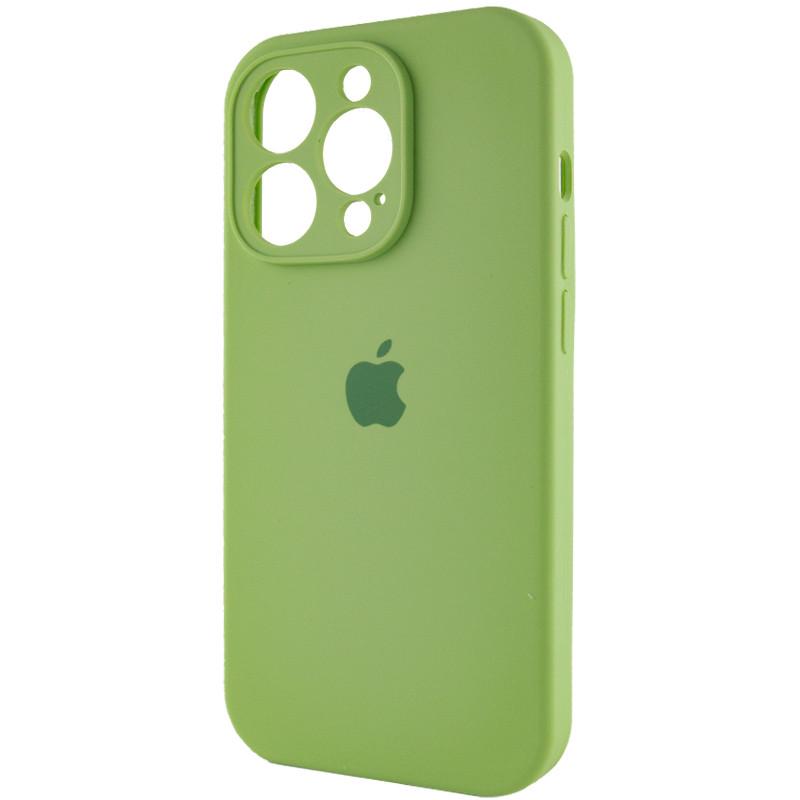 Чохол Silicone Case Full Camera Protective (AA) для Apple iPhone 15 Pro Max (6.7") М'ятний | Mint