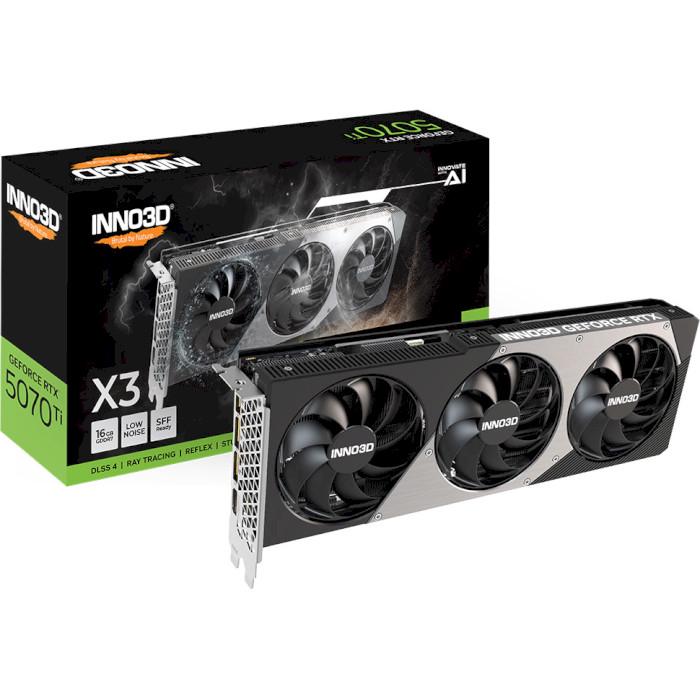 Відеокарта Inno3D GeForce RTX 5070 Ti X3 (N507T3-16D7-176068N) - фото 2 Відеокарта Inno3D GeForce RTX 5070 Ti X3 (N507T3-16D7-176068N) - фото 2