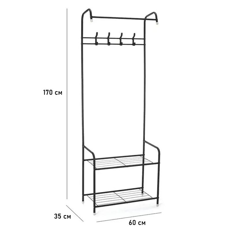 Стойка для одежды и обуви Clothes Rack CR-05 Черный (SS-07) - фото 4