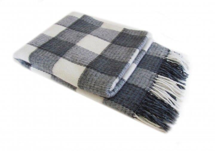 Плед Lanavitta Вероника 170х210 см шерсть/полиэстер/акрил 9984192 Серый (DR014035) - фото 1