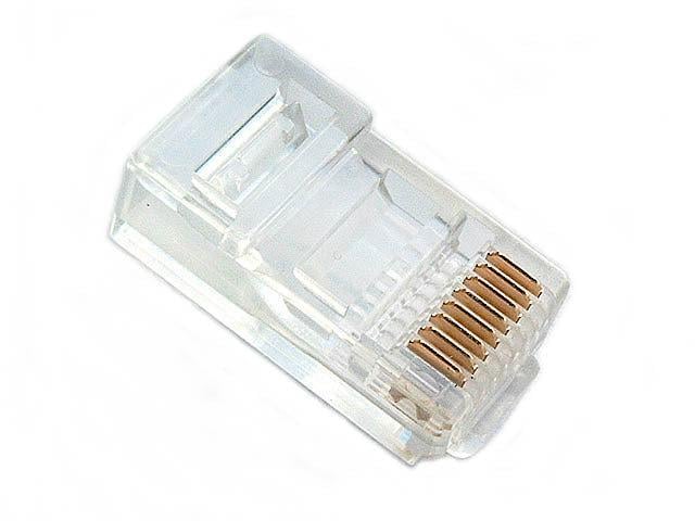 Комплект конекторів RJ45 8P8C Cat5 Cat5e Cat6 100 шт (005250) - фото 3