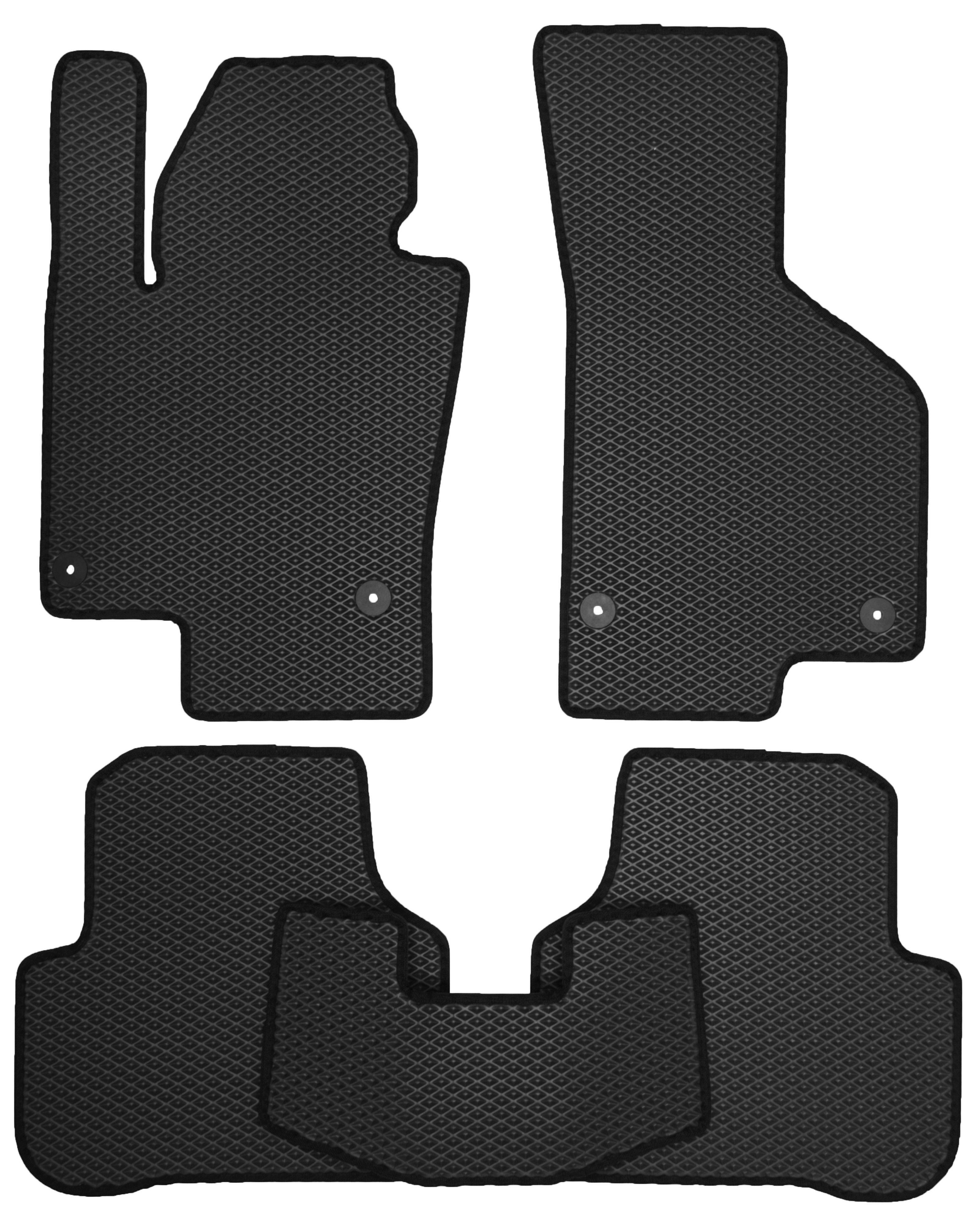 Коврики в салон для Volkswagen Passat B7 '10-14 EVA-полимерные Черный (150665)