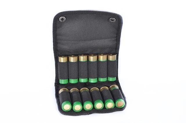 Подсумок на 12 патронов закрытый синтетический Черный (6-1-5070) - фото 2