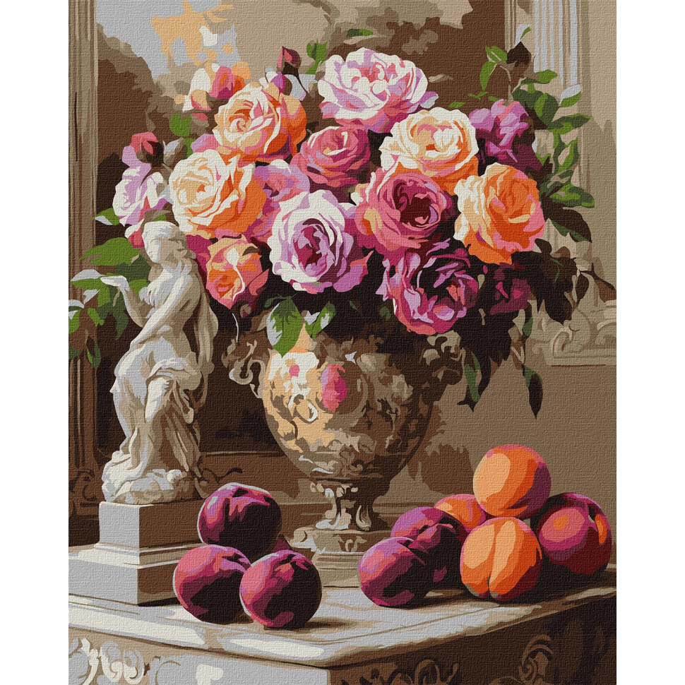 Картина за номерами Ideyka Вишукані троянди KHO3290 40x50 см (RLT50634)