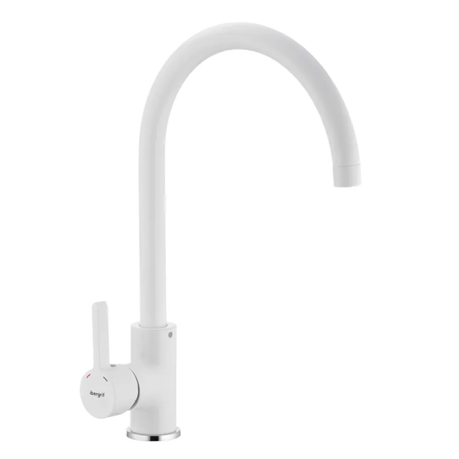 Смеситель для кухни IBERGRIF M22118W White (IB0079)