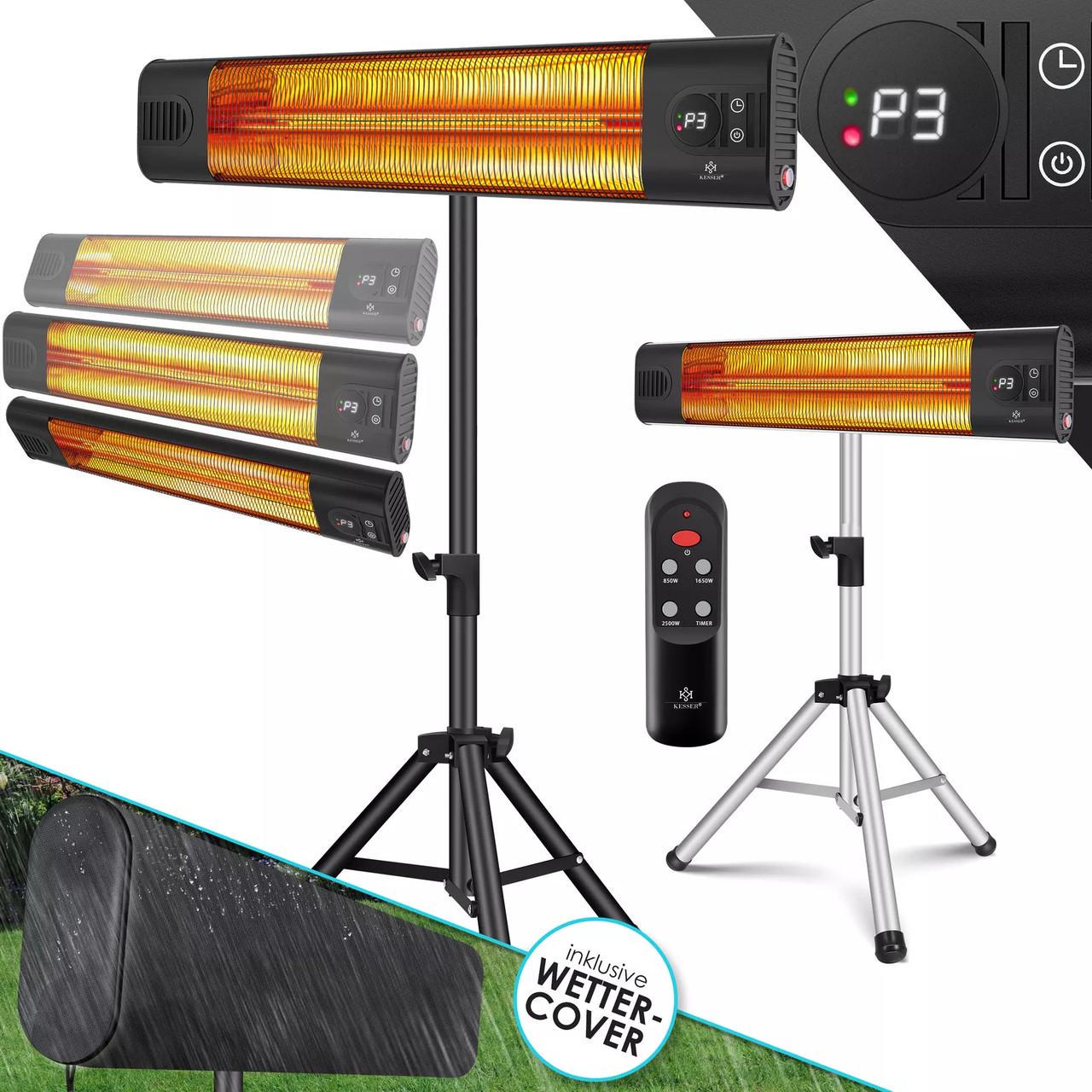 Инфракрасный обогреватель KESSER 2500 Вт Серебряный (16737slb) - фото 9 Инфракрасный обогреватель KESSER 2500 Вт Серебряный (16737slb) - фото 9