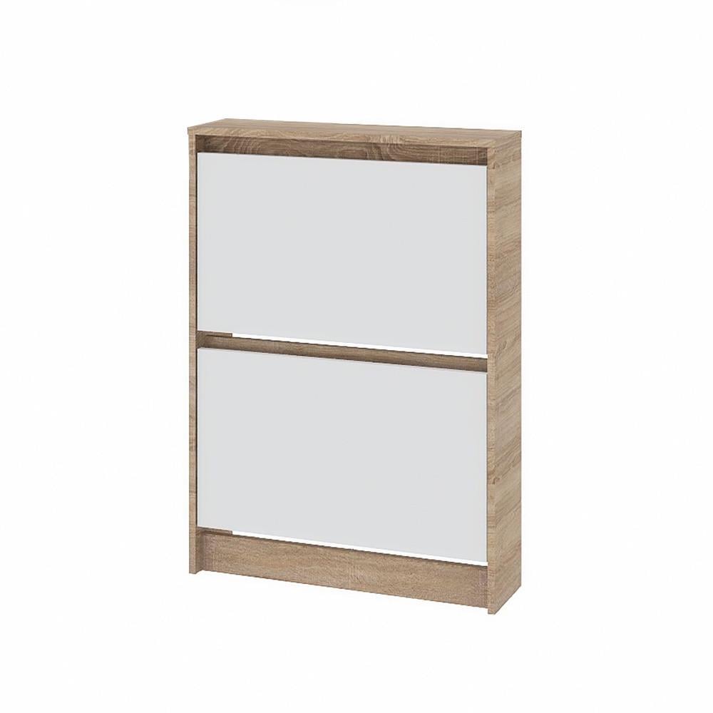 Тумба для обуви Эверест Сити-160-2 70,2х16х95,8 см Дуб сонома/Белый (DTM-071107)