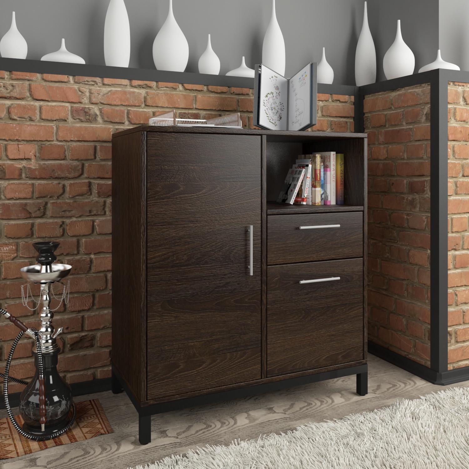 Тумба офісна Loft design L-800 combi Венге Корсика (54030c19581)