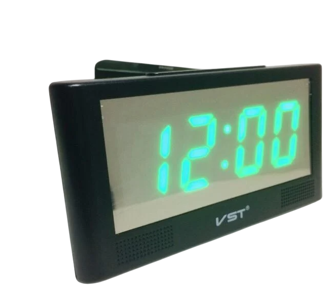 Часы настольные VST-732 Y/ 7005 от сети/батарейка с зеленой подсветкой (23251465)