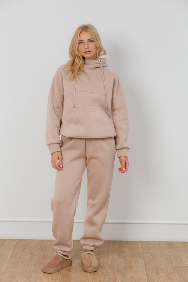 Спортивный костюм женский AKSAN зимний тринитка двойка XS/S Темно-бежевый (23.2085_dark-beige_40(XS)-42(S))