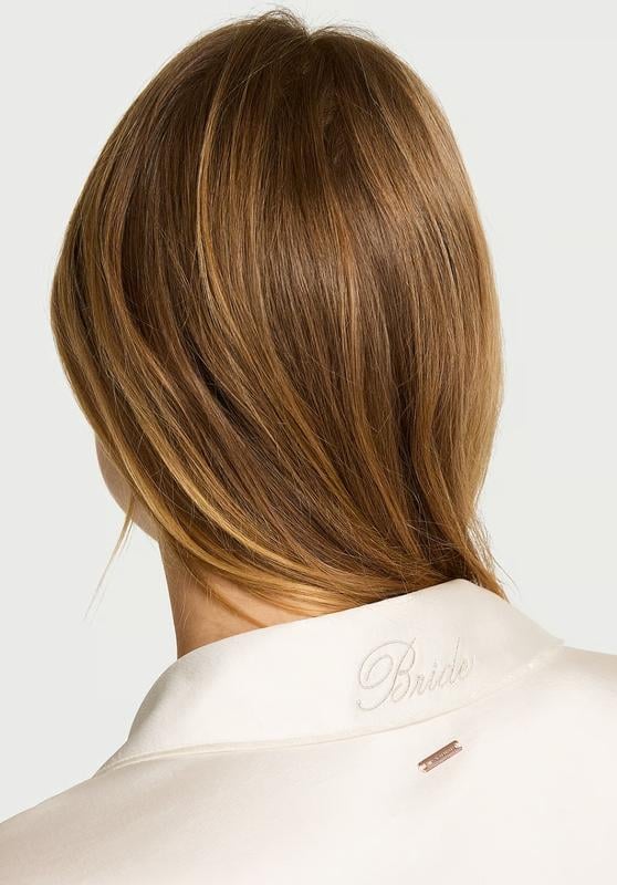 Пижама Victoria's Secret luxe satin S Айвори (27013929) - фото 4 Пижама Victoria's Secret luxe satin S Айвори (27013929) - фото 4