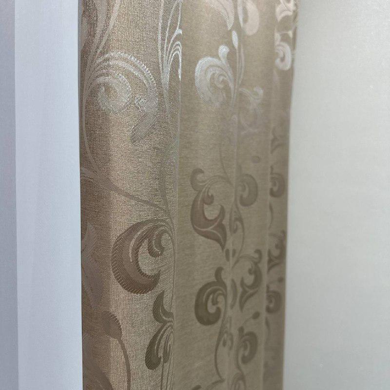 Штори Toscana жаккардові 1,5х2,7 м 2 шт. Бежевий - фото 7 Штори Toscana жаккардові 1,5х2,7 м 2 шт. Бежевий - фото 7