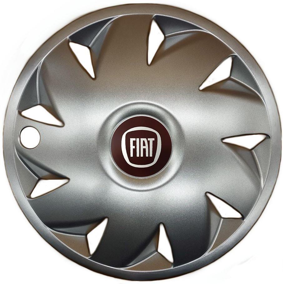 Колпаки SJS 210 с логотипом Fiat 4 шт. R14 Серебряный (2654556672)