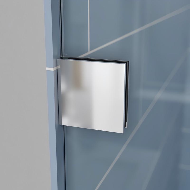 Дверь в нишу Koer SR SD06-140x220-TR-01 прозрачное стекло Easy Clean 8 мм Хром (KR5368) - фото 9 Дверь в нишу Koer SR SD06-140x220-TR-01 прозрачное стекло Easy Clean 8 мм Хром (KR5368) - фото 9