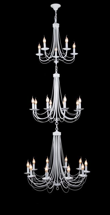 Люстра свеча Ray L68902/10+8+5 S+WT (IR007097)