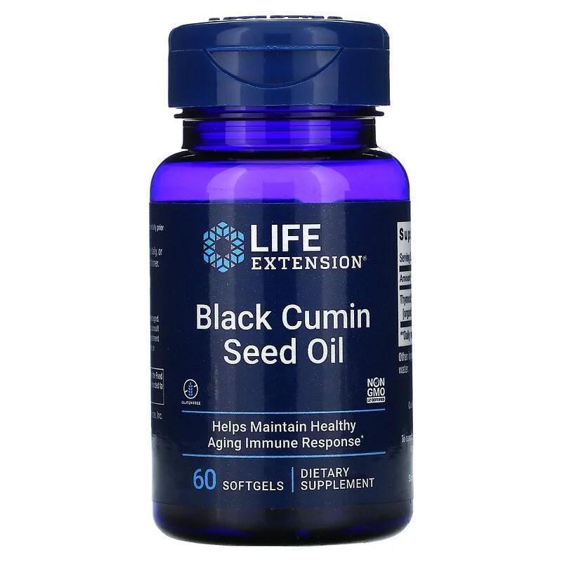 Натуральна добавка Life Extension Black Cumin Seed Oil 60 капс. (7949)
