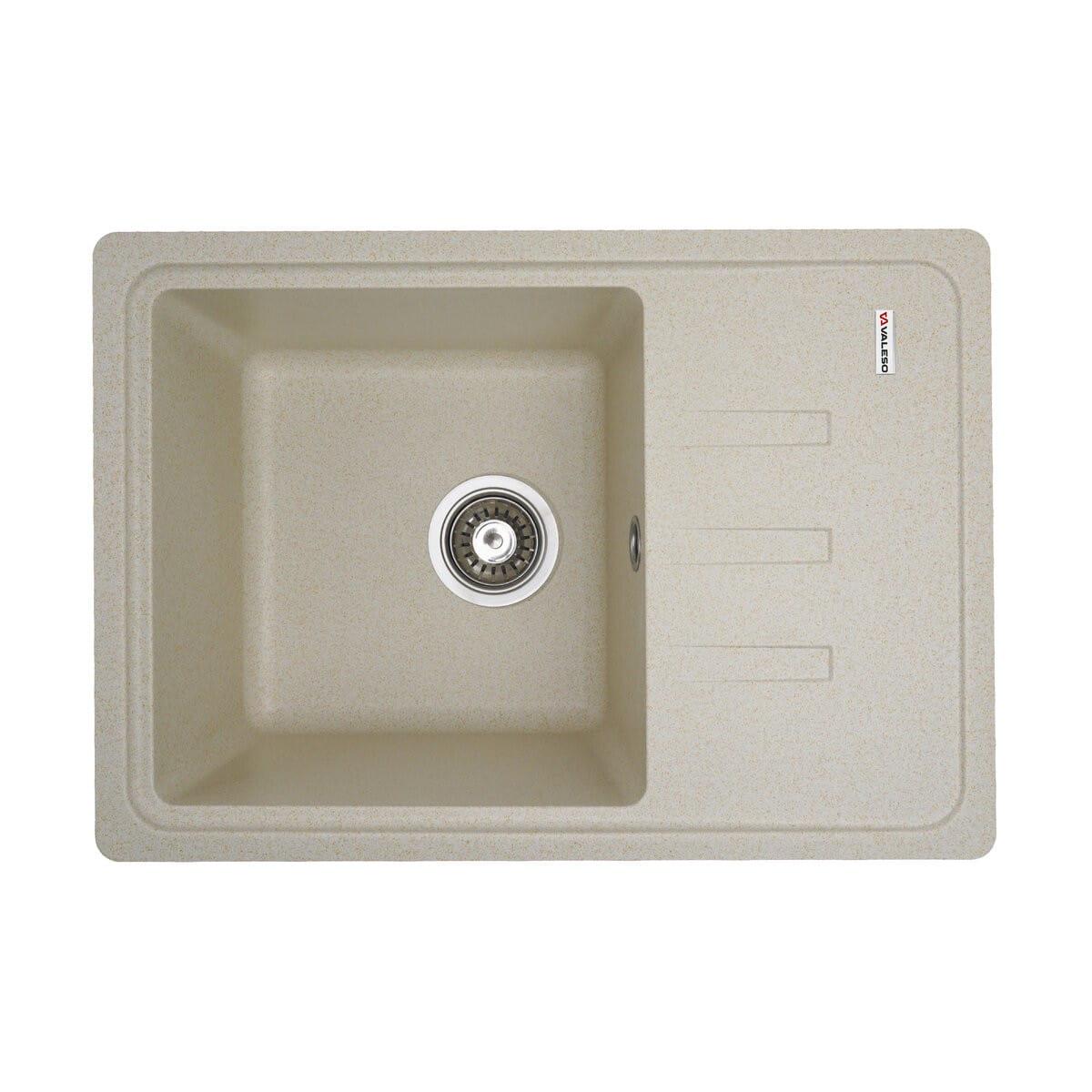 Мойка гранитная Valeso Liana 620х430 врезная прямоугольная Песочный матовый (PLTM-SP000047354)