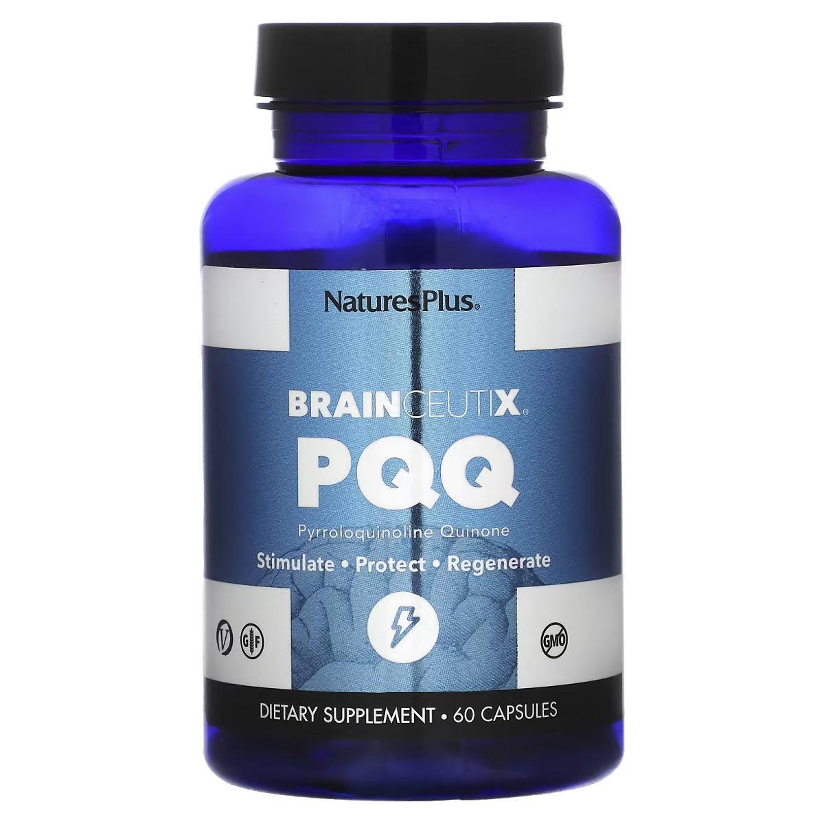 Пирролохинолинхинон Natures Plus pqq brainceutix 20 мг 60 капсул