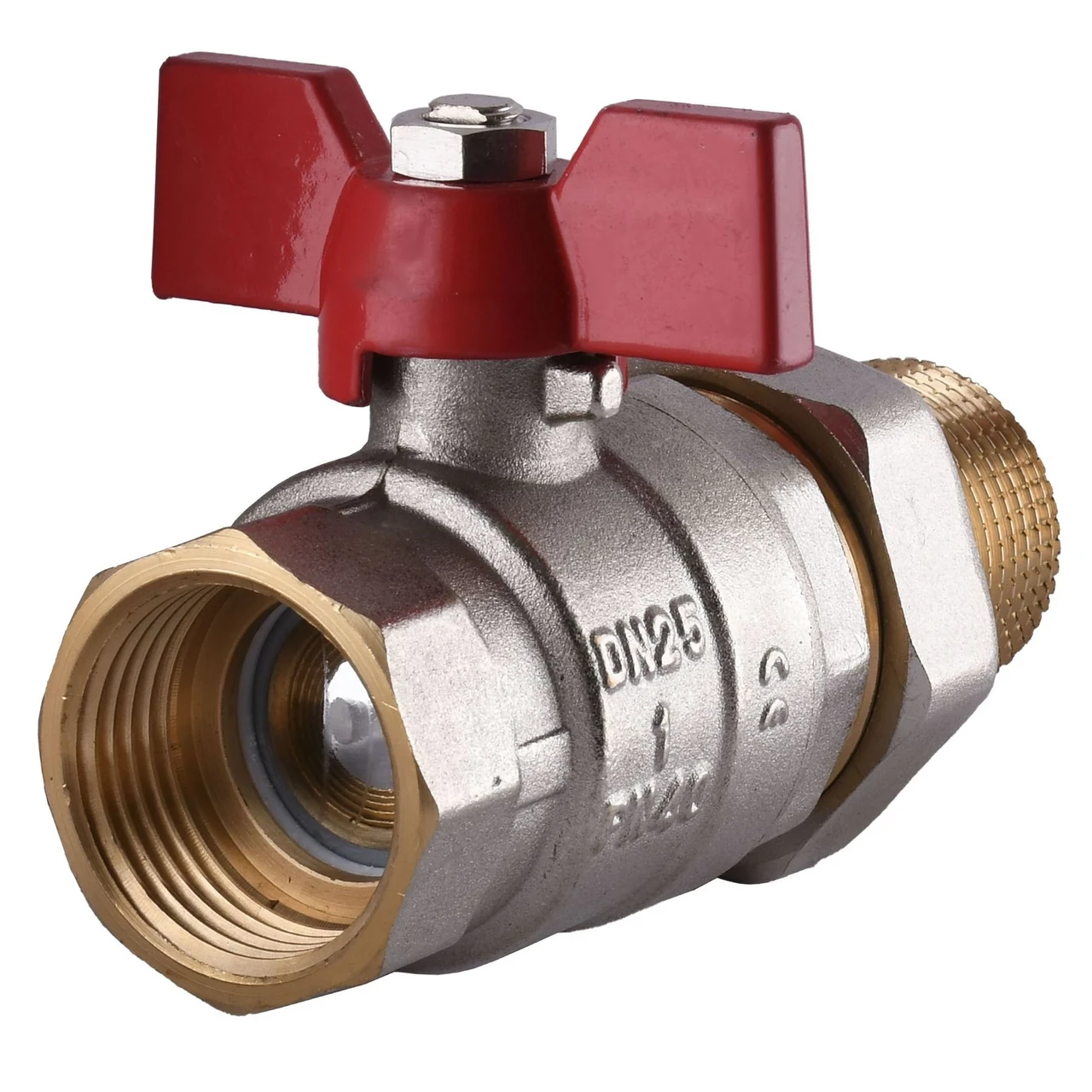 Кран кульовий прямий з американкою Solomon 1" посилений 1042 (1200000365) - фото 3