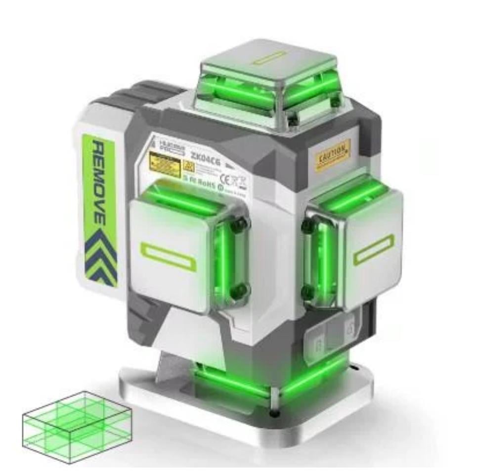 Лазерний рівень Huepar металевий корпус ємність АКБ 8000 мАг (4D ZK04CG) - фото 2 Лазерний рівень Huepar металевий корпус ємність АКБ 8000 мАг (4D ZK04CG) - фото 2