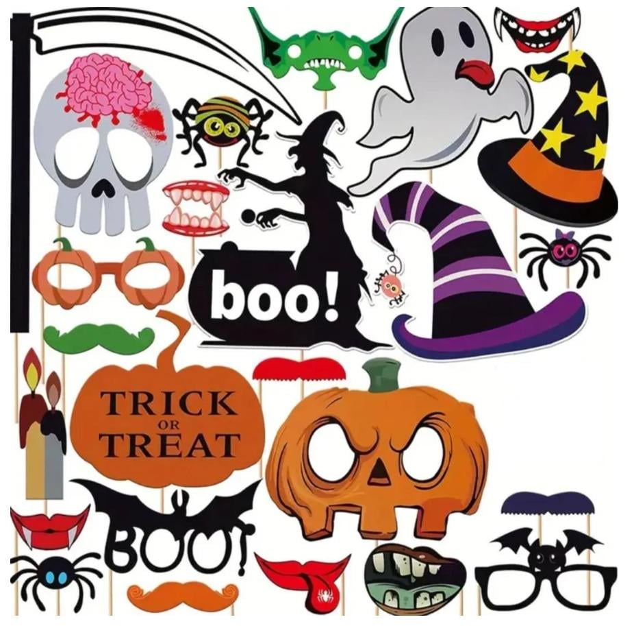 Бутафория на Хэллоуин на палочках 25 дет. One size Разноцветный (253601)