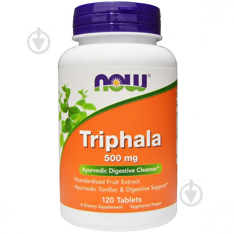 Трифала, Triphala, Now Foods, 500 мг, 120 таблеток