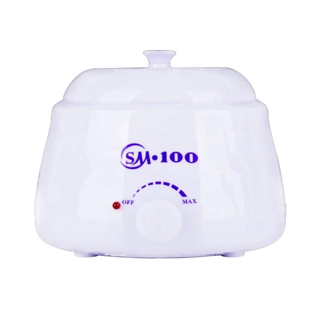 Воскоплав банковый SM-100 для депиляции с терморегулятором 500 мл и 100 Вт Белый Воскоплав банковый SM-100 для депиляции с терморегулятором 500 мл и 100 Вт Белый