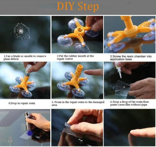 Набір для ремонту вітрового скла Versachem Windshield Repair Kit - фото 2 Набір для ремонту вітрового скла Versachem Windshield Repair Kit - фото 2