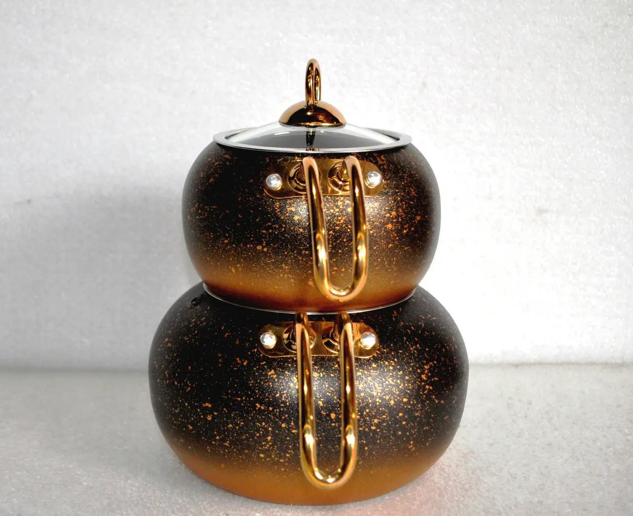 Чайник двухъярусный OMS Collection 8210-M 1/2 л Gold (88389) - фото 7