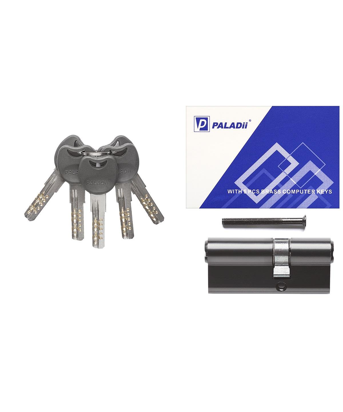 Цилиндр Paladii ST 70 мм 30x40 5 ключей BN Черный (ПЦ205) - фото 2 Цилиндр Paladii ST 70 мм 30x40 5 ключей BN Черный (ПЦ205) - фото 2