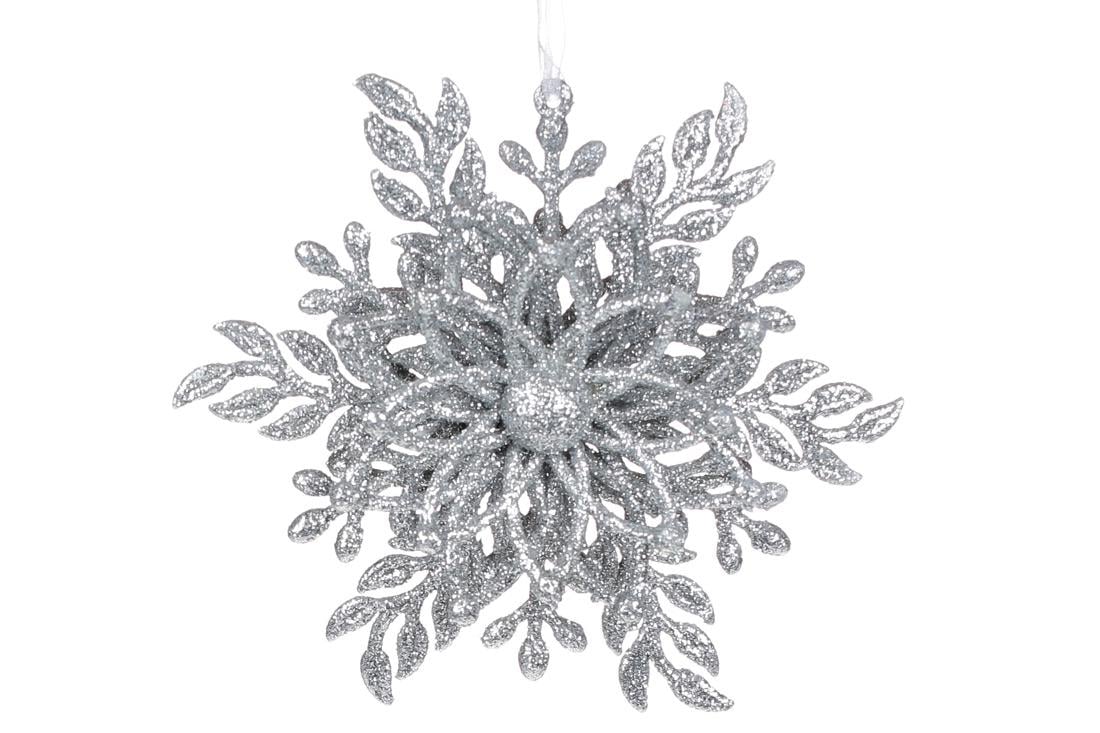Новогодняя подвеска BonaDi Снежинка 12 см (788-789)