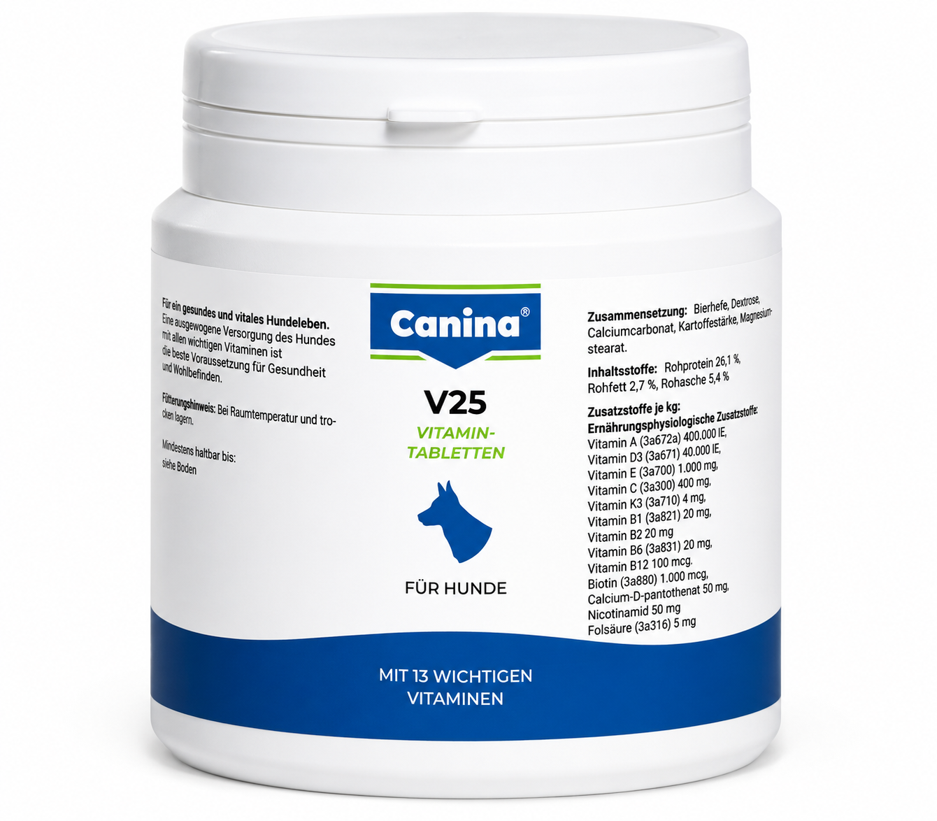 Витамины Canina V25 Vitamintabletten поливитаминный комплекс 100 г 30 таб.