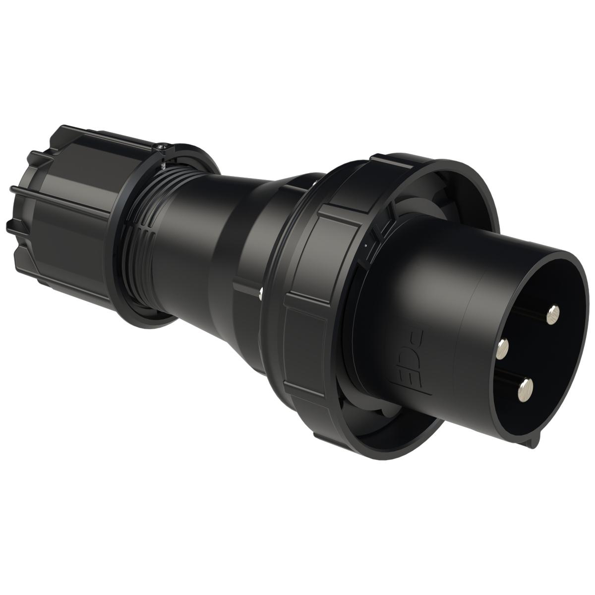 Силова вилка кабельна PCE 2P+E IP67 125A 230V (043-6xs)