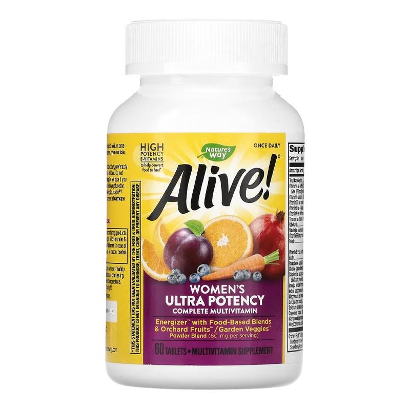 Комплекс мультивітамінів для жінок Nature's Way Alive! Women's Ultra Potency 60 табл. (20502-01)