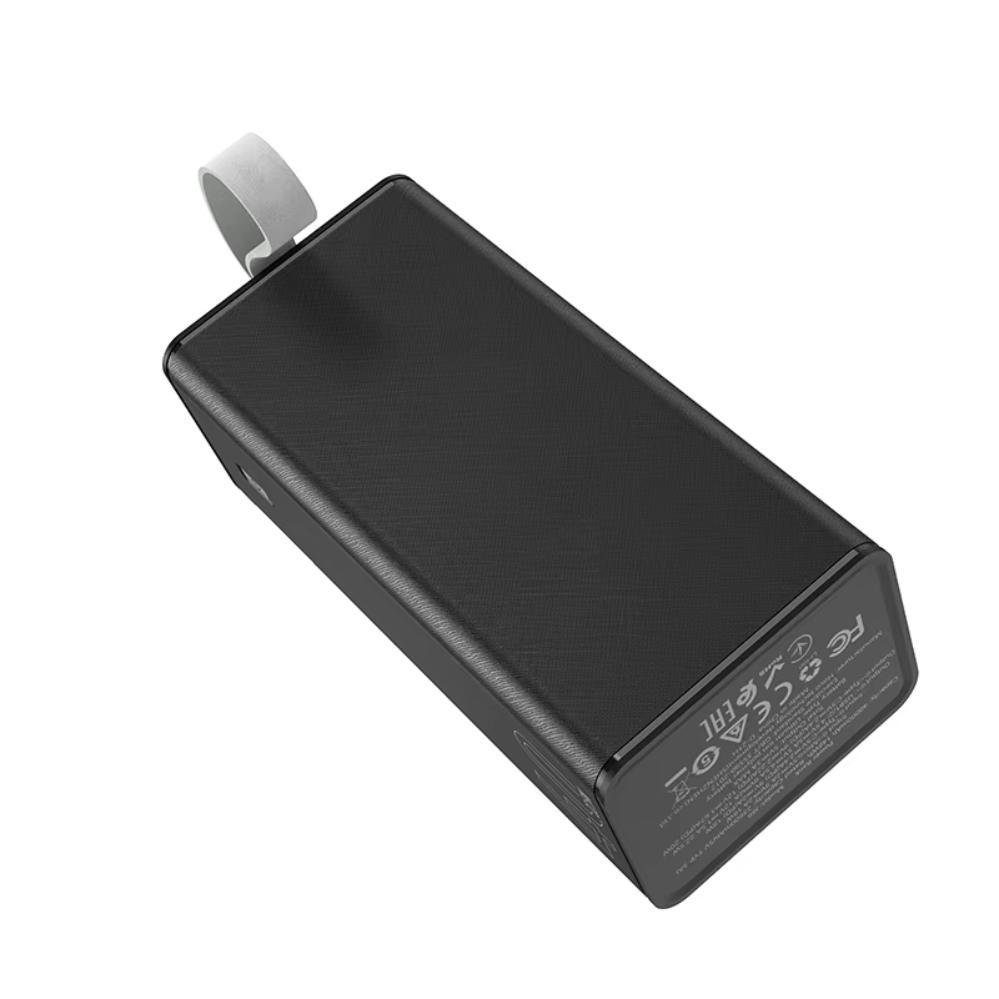 Повербанк с быстрой зарядкой Hoco J86 40000 mAh 22,5W USB Type-C micro USB Черный (120.1663) - фото 5