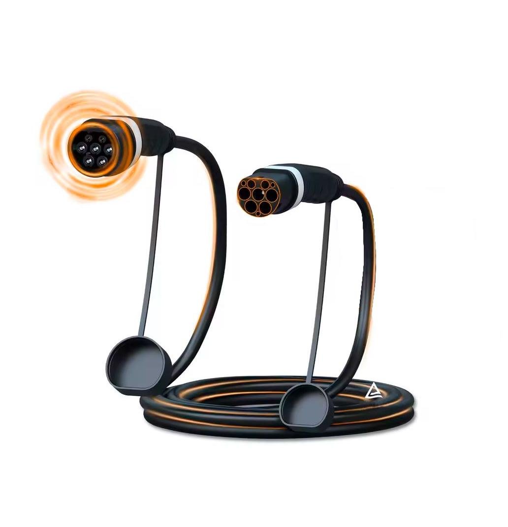 Зарядный кабель для электромобиля Type2 на Type2 7 кВт 5 м (CL7-T2T2)