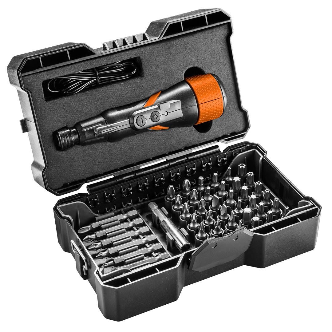 Викрутка акумуляторна NEO TOOLS 04-210 3,6 В Li-Ion micro-USB набір біт 43 шт. (3035888694)