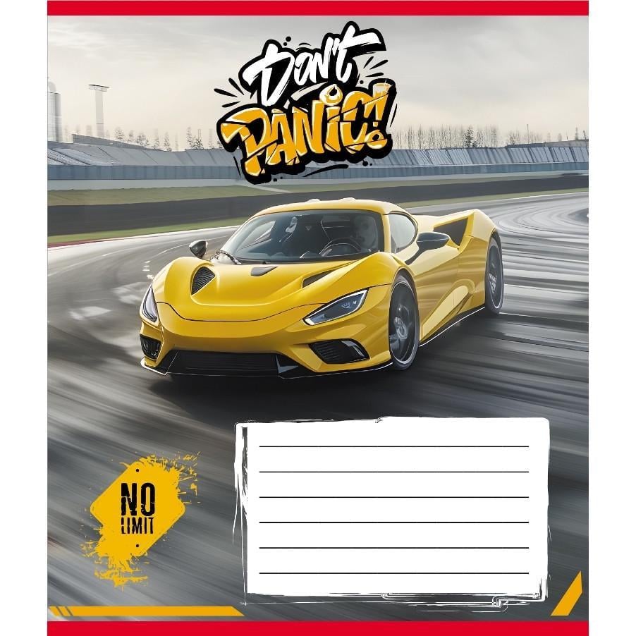 Шкільний зошит Без паніки 012-510164C-2 в косу лінію 12 аркушів (RLT55178)